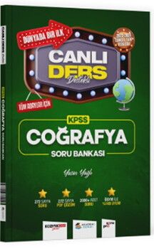  Akademi Denizi KPSS Coğrafya Canlı Ders Destekli Soru Bankası