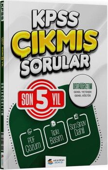  Akademi Denizi KPSS Genel Kültür Genel Yetenek Ortaöğretim Son 5 Yıl Çıkmış Sorular