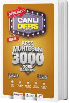  Akademi Denizi KPSS Lisans GYGK Muhteşem 3000 Soru Bankası