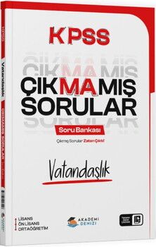  Akademi Denizi KPSS Vatandaşlık Çıkmamış Sorular Soru Bankası