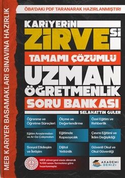 Akademi Denizi Zirve Uzman Öğretmenlik Tamamı Çözümlü Soru Bankası