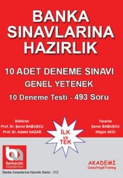 Akademi Eğitim Banka Sınavlarına Hazırlık Üniversite Mezunları İçin 10 Adet Deneme Sınavı