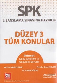 Akademi Eğitim SPF Düzey 3 Tüm Konular