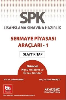 Akademi Eğitim SPF Sermaye Piyasası Araçları 1 Slayt Kitap