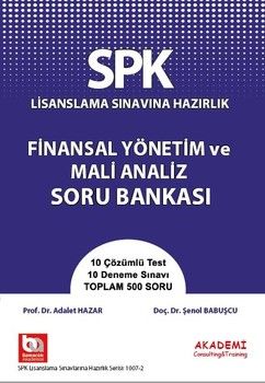 Akademi Eğitim SPK Finansal Yönetim ve Mali Analiz Soru Bankası