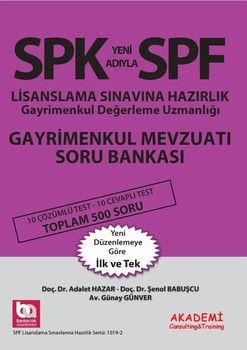 Akademi Eğitim SPK Gayrimenkul Mevzuatı Soru Bankası