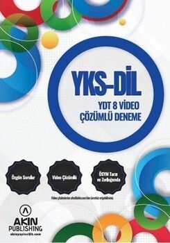 Akın Publishing Yayınları YKS DİL YDT Video Çözümlü 8 Deneme