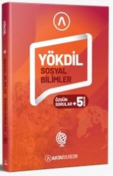 Akın Publishing Yayınları YÖKDİL Sosyal Bilimler Soru Bankası ve 5 Deneme