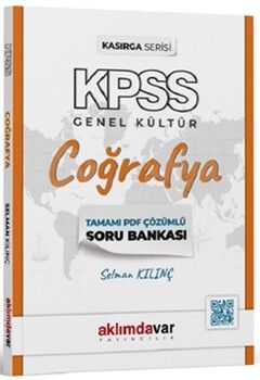 Aklımdavar Yayıncılık 2024 KPSS Kasırga Serisi Coğrafya Soru Bankası