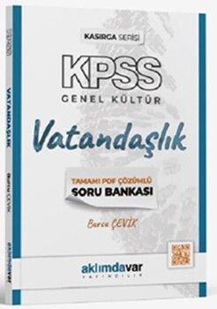 Aklımdavar Yayıncılık 2024 KPSS Kasırga Serisi Vatandaşlık Soru Bankası