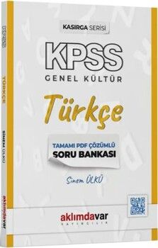 Aklımdavar Yayıncılık KPSS Türkçe Kasırga Soru Bankası PDF Çözümlü