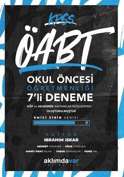 Aklımdavar Yayınları ÖABT Okul Öncesi Öğretmenliği 7 li Deneme