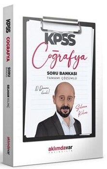 Aklımdavar Yayınları KPSS Genel Kültür Kasırga Coğrafya Tamamı Çözümlü Soru Bankası