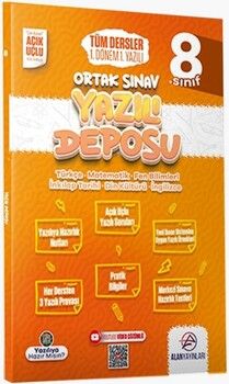 Alan Yayınları 8. Sınıf Tüm Dersler Ortak Sınav 1. Dönem 1. Yazılı