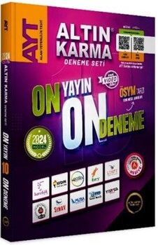  Altın Karma Yayınları 2024 AYT 10 Farklı Yayın 10 Farklı Deneme Seti Son 1 Yıl Çıkmış Sorular Hediye