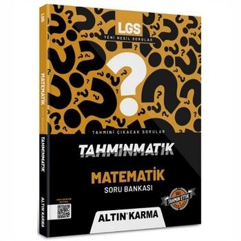 Altın Karma Yayınları 8. Sınıf LGS Tahminmatik Matematik Soru Bankası