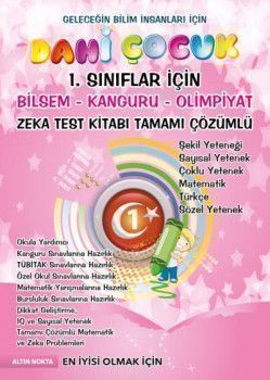 Altın Nokta Yayınları 1. Sınıf Dahi Çocuk Bilsem Kanguru Olimpiyat Zeka Kitabı