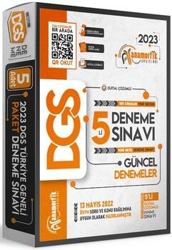 Anamorfik Yayınları 2023 DGS 5 Deneme Sınavı