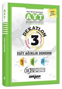 Ankara Yayıncılık AYT Eşit Ağırlık Dekatlon 3 Deneme