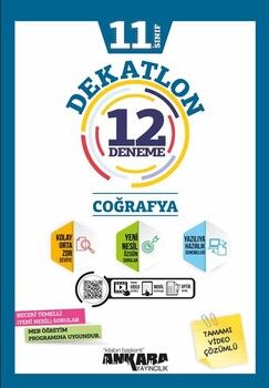 Ankara Yayıncılık 11. Sınıf Coğrafya Dekatlon 12 Denemeleri