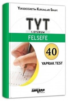 Ankara Yayıncılık TYT Felsefe 40 Yaprak Test