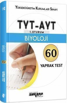 Ankara Yayıncılık TYT AYT Biyoloji 60 Yaprak Test