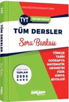 Ankara Yayıncılık TYT Tüm Dersler Soru Bankası