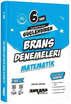 Ankara Yayıncılık 6. Sınıf Matematik Güçlendiren Branş Denemeleri