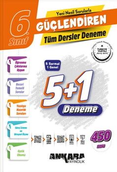 Ankara Yayıncılık 6. Sınıf Güçlendiren Tüm Dersler Denemeler