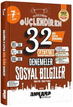 Ankara Yayıncılık 7. Sınıf Sosyal Bilgiler 32 Haftalık Güçlendiren Denemeleri