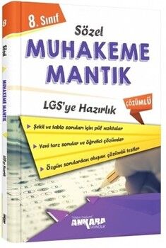 Ankara Yayıncılık 8. Sınıf LGS Hazırlık Sözel Muhakeme Mantık Soru Bankası