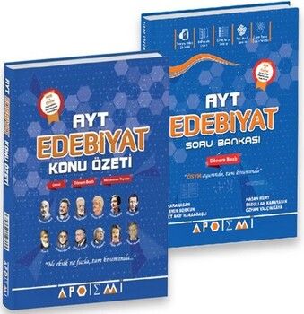 Apotemi Yayınları AYT Edebiyat Soru Bankası ve Konu Özeti Seti