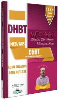 Arif Köse DHBT MÜCEMMİ Konu Anlatımı Ders Notları