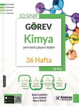 Armada Yayınları 10. Sınıf Görev Kimya Yeni Nesil Çalışma Föyleri 36 Hafta