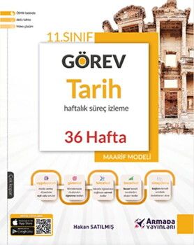 Armada Yayınları 11. Sınıf Tarih Görev Haftalık Süreç İzleme Kitabı 36 Hafta