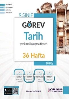 Armada Yayınları 9. Sınıf Tarih Görev Yeni Nesil 36 Hafta Çalışma Föyleri
