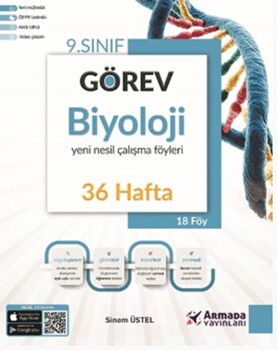 Armada Yayınları 9. Sınıf Biyoloji Görev Yeni Nesil 36 Hafta Çalışma Föyleri