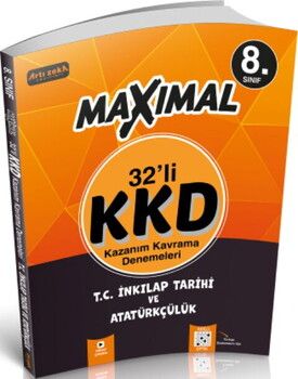 Artı Zeka Yayınları 8. Sınıf İnkılap Tarihi ve Atatürkçülük 32 li Haftalık Kazanım Kavrama Denemeleri