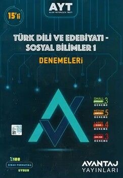 Avantaj Yayınları AYT Türk Dili ve Edebiyatı Sosyal Bilimler 1 Denemeleri