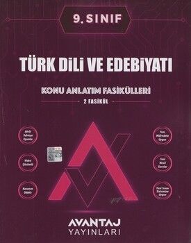 Avantaj Yayınları 9. Sınıf Türk Dili ve Edebiyatı Konu Anlatım Fasikülü