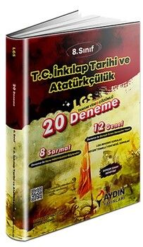 Aydın Yayınları 8. Sınıf LGS İnkılap Tarihi ve Atatürkçülük 20 Deneme