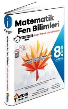 Aydın Yayınları 8. Sınıf 1. Dönem Matematik ve Fen Bilimleri Beceri Temelli Soru Bankası