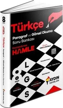 Aydın Yayınları 8. Sınıf LGS Türkçe Paragraf ve Görsel Okuma Soru Bankası Video Çözümlü