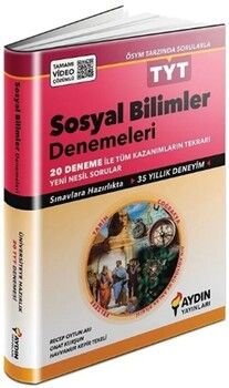 Aydın Yayınları TYT Sosyal Bilimler 20 li Denemeleri