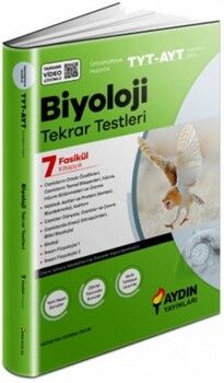 Aydın Yayınları TYT AYT Biyoloji Tekrar Testleri
