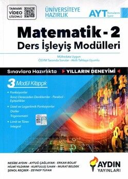  Aydın Yayınları AYT Matematik Üniversiteye Hazırlık Ders İşleyiş Modülleri 2. Kitap