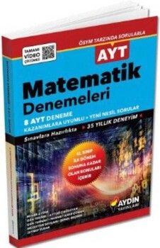 Aydın Yayınları AYT Matematik 8 Deneme