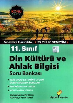 Aydın Yayınları 11. Sınıf Din Kültürü ve Ahlak Bilgisi Konu Özetli Soru Bankası