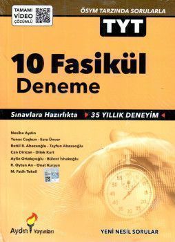  Aydın Yayınları TYT 10 lu Deneme