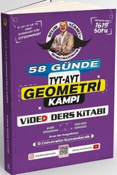Bıyıklı Matematik 58 Günde TYT AYT Geometri Kampı Video Ders Kitabı